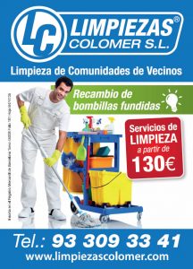 empresa de limpieza de neteja neteges LIMPIEZAS COLOMER BARCELONA COMUNIDADES